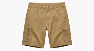 Shorts cargo beige para hombre - miniatura 1