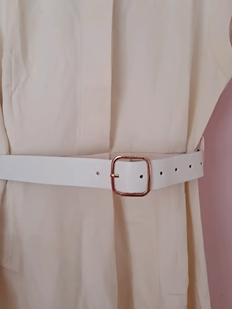 Vestido beige talla L - 4