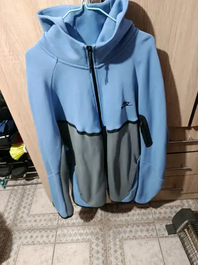 Polerón Nike tech azul con capucha - miniatura 2