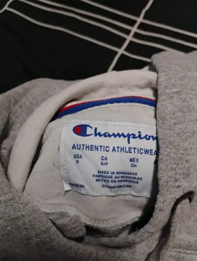 Polerón gris Champion con capucha talla S - miniatura 2