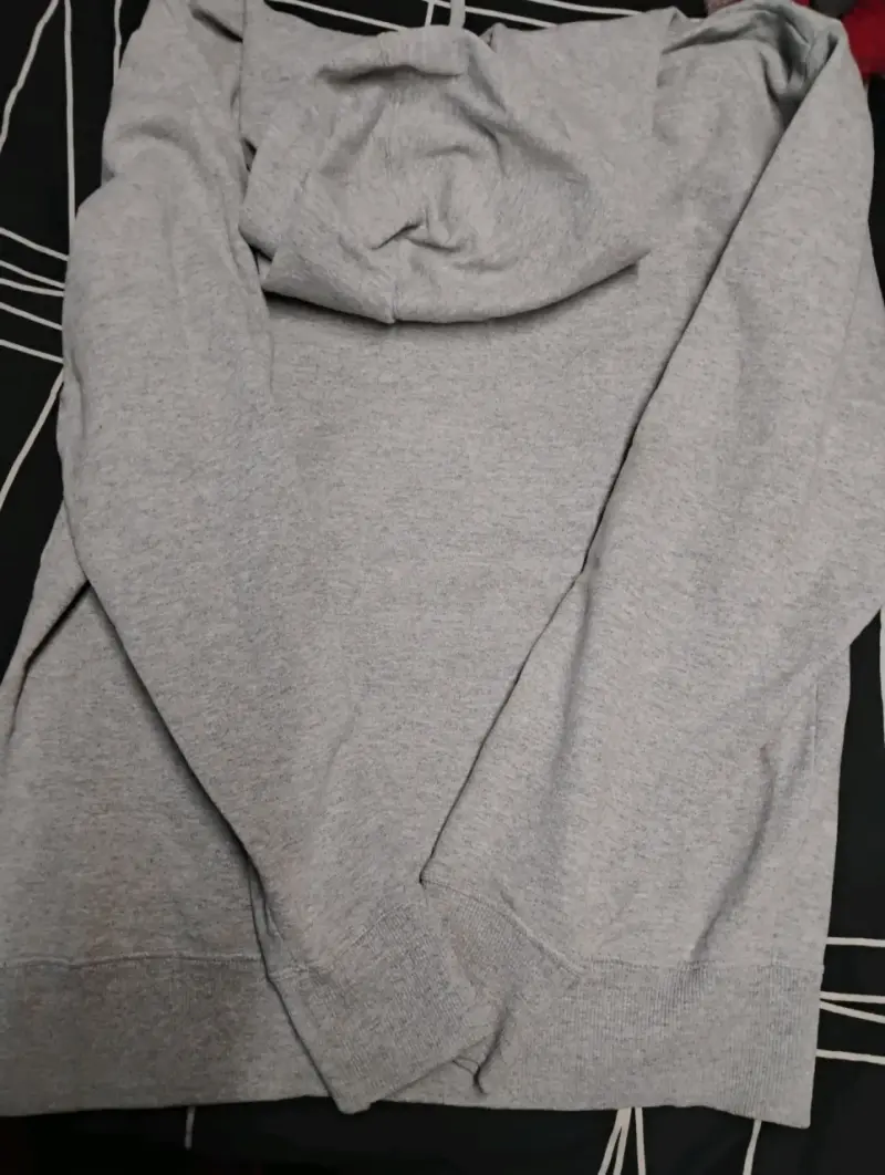 Polerón gris Champion con capucha talla S - 4