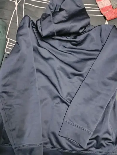 Polerón Nike azul con capucha y cierre talla M - miniatura 4
