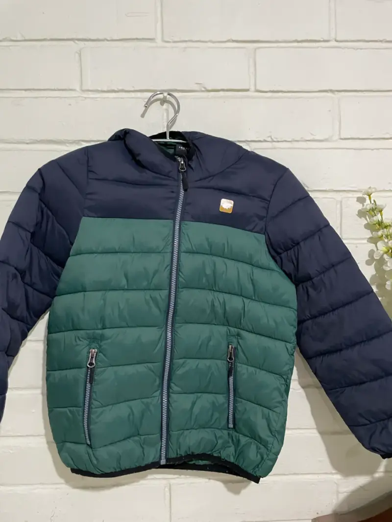 Chaqueta acolchada bicolor para niños - 1