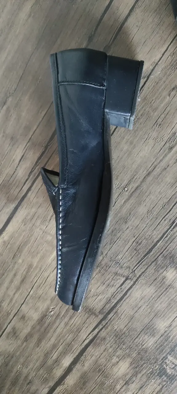 Mocasines de cuero negro para mujer #36 - 2