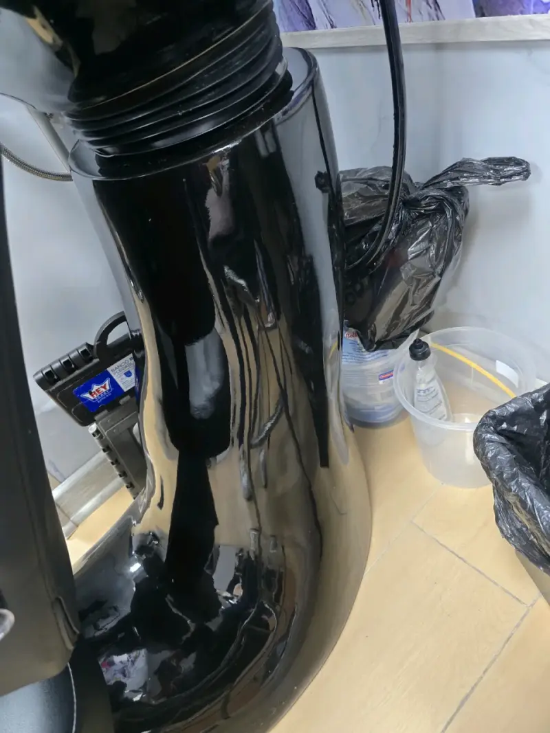 Lavacabezas de peluquería negro con silla - 2
