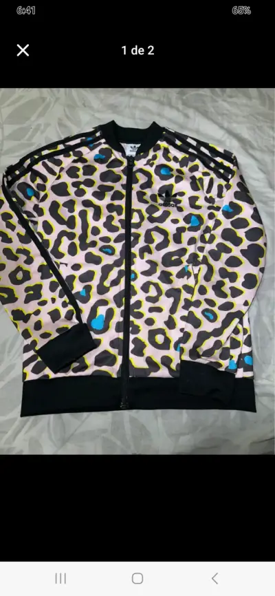 Chaqueta Adidas estampado animal print - miniatura 1