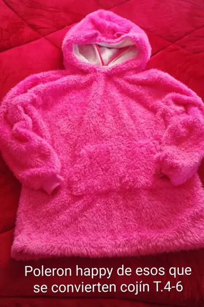 Chaqueta acolchada morada para niña T.4 - miniatura 3