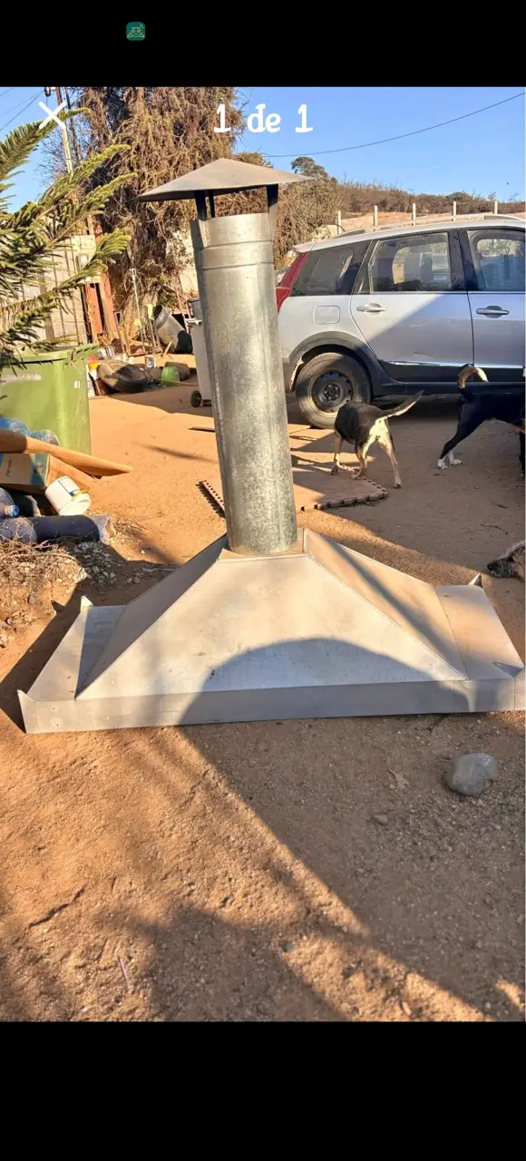 Chimenea de acero inoxidable para exteriores