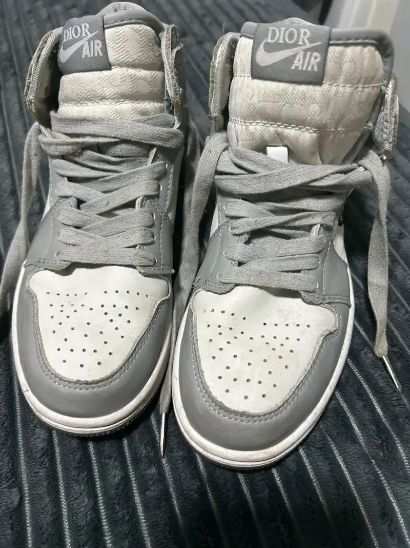 Zapatillas Dior Air grises de cuero - 1