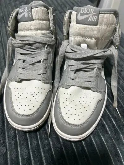 Zapatillas Dior Air grises de cuero - miniatura 1