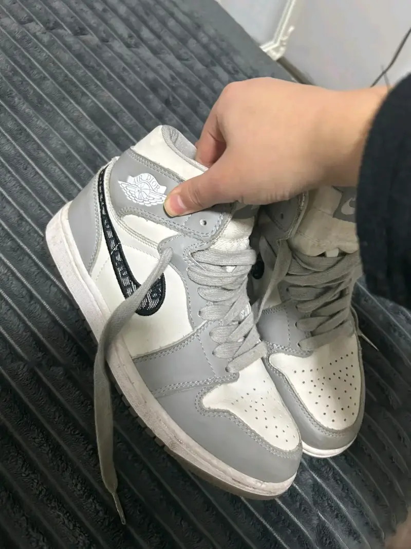 Zapatillas Dior Air grises de cuero - 2