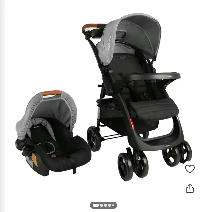 Coche de bebé Francis gris con manillar ajustable - 2