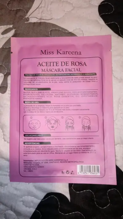 Máscara facial de aceite de rosa Miss Kareena - miniatura 2