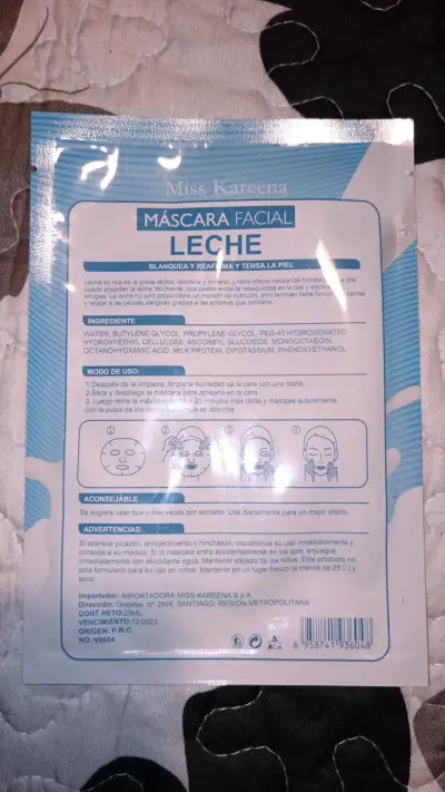 Máscara facial de leche Miss Kareena - miniatura 2