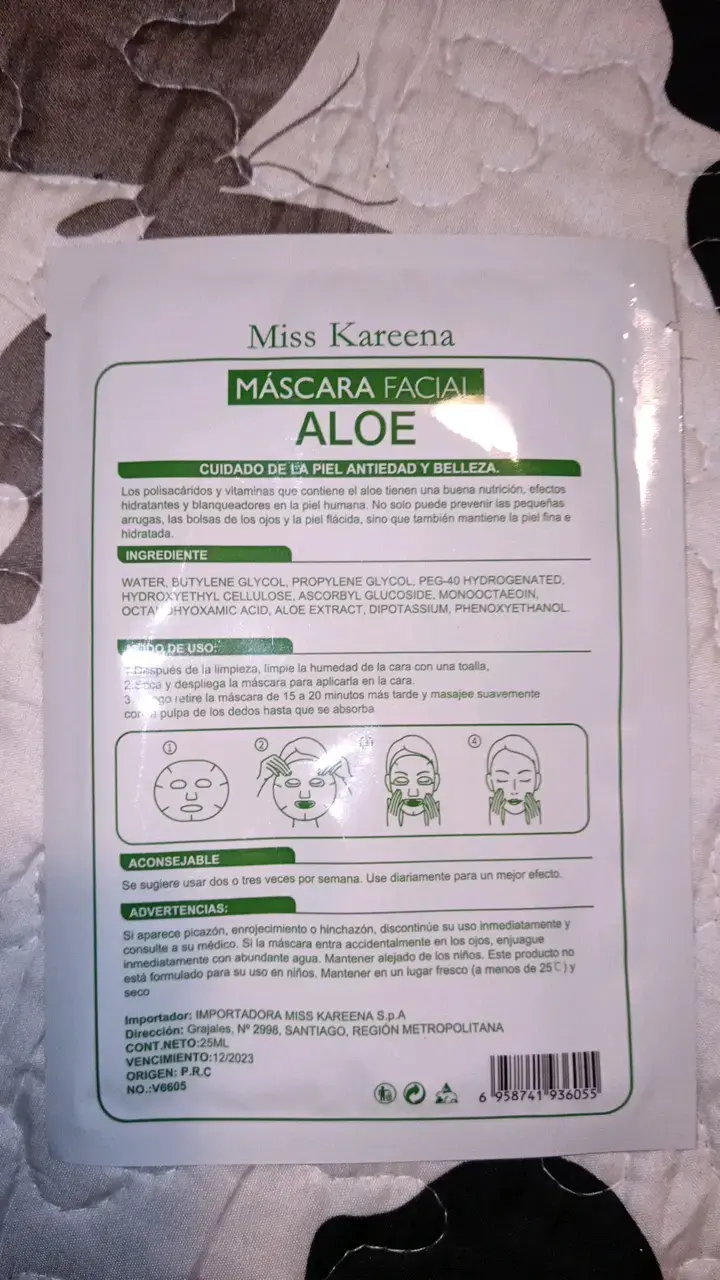 Máscara facial de aloe Miss Kareena - 2
