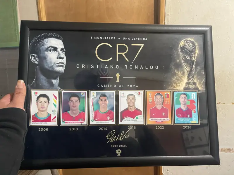 Cuadro conmemorativo CR7 6 Mundiales