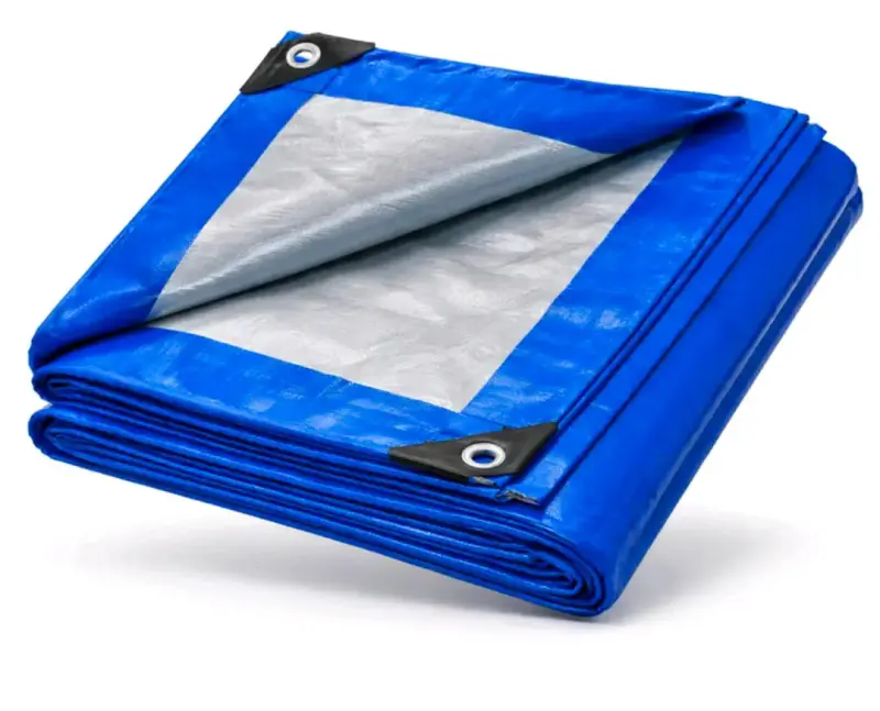 Lona impermeable azul resistente