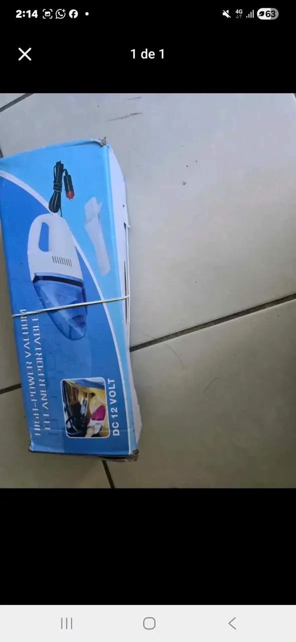 Aspiradora portátil de alta potencia 12V
