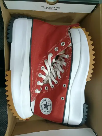 Zapatillas Converse All Star rojas plataforma - miniatura 1