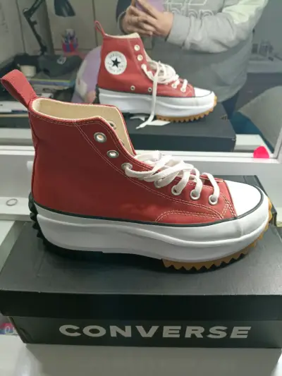 Zapatillas Converse All Star rojas plataforma - miniatura 2