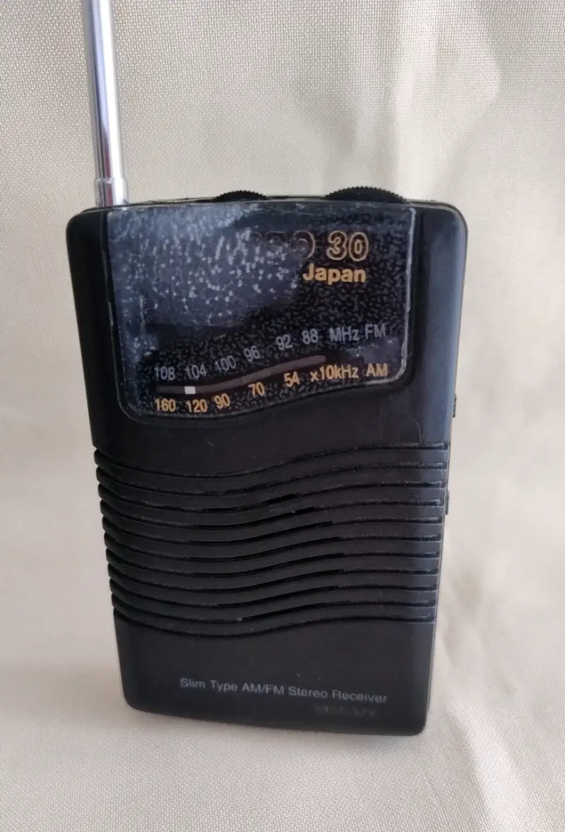 Radio Mini portátil AM/FM vintage de Japón, - 3