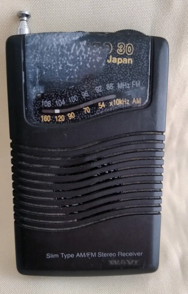 Radio Mini portátil AM/FM vintage de Japón, - 4