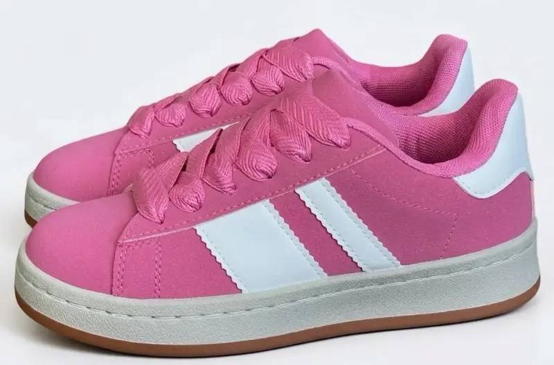 Zapat rosas franjas blanca 36 y 40 horma pequeña - 1