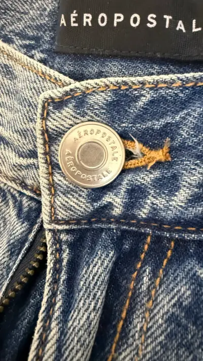 Jeans Aeropostale desgastados de mezclilla azul - miniatura 4