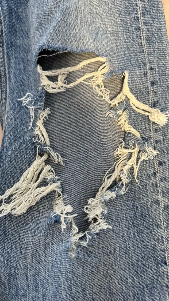 Jeans Aeropostale desgastados de mezclilla azul - 5