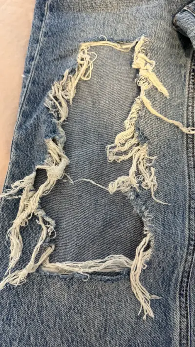 Jeans Aeropostale desgastados de mezclilla azul - miniatura 6