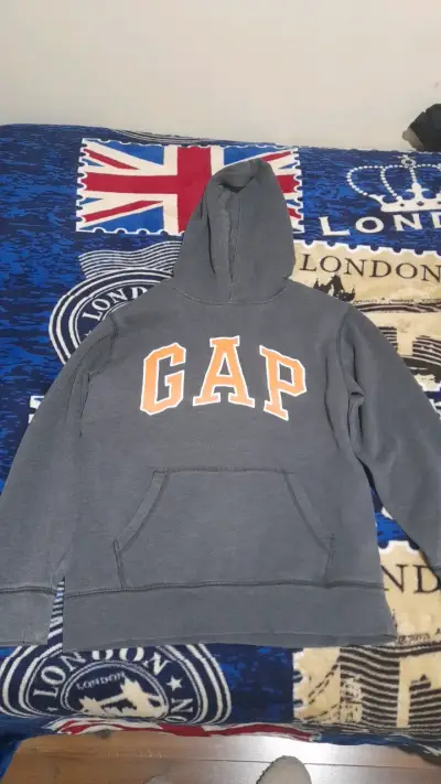 Polerón con capucha GAP gris unisex - miniatura 1