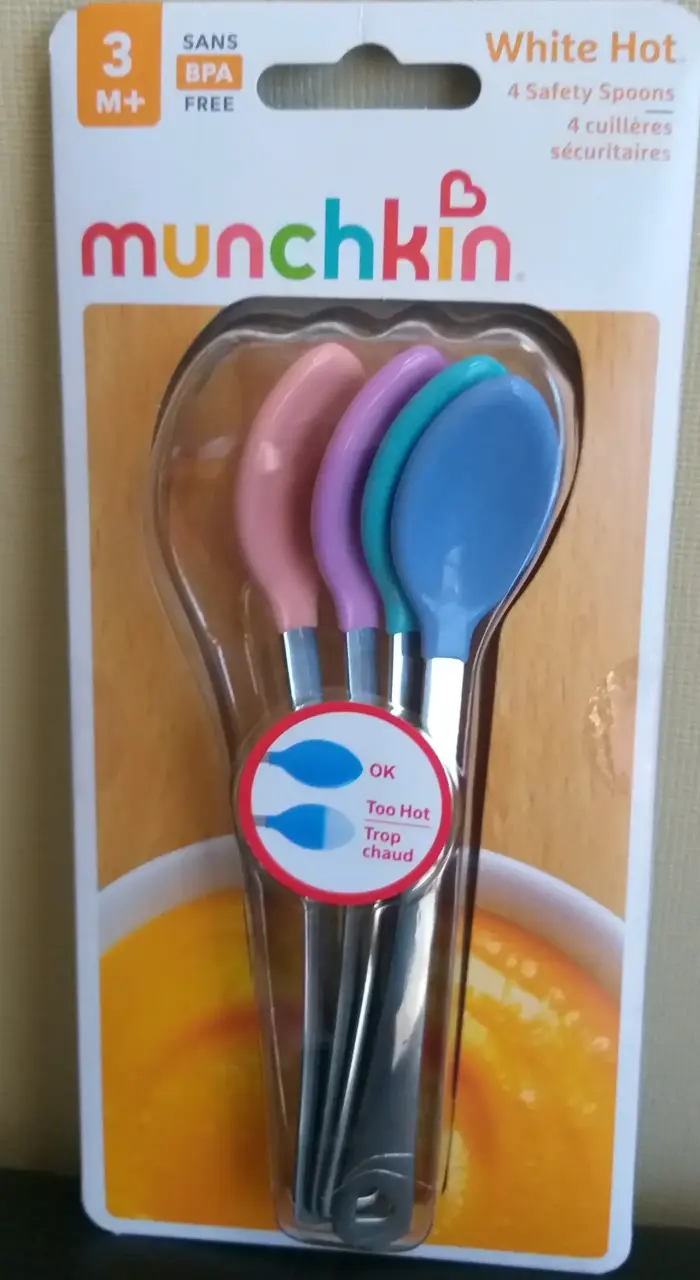 Cucharas de seguridad Munchkin White Hot