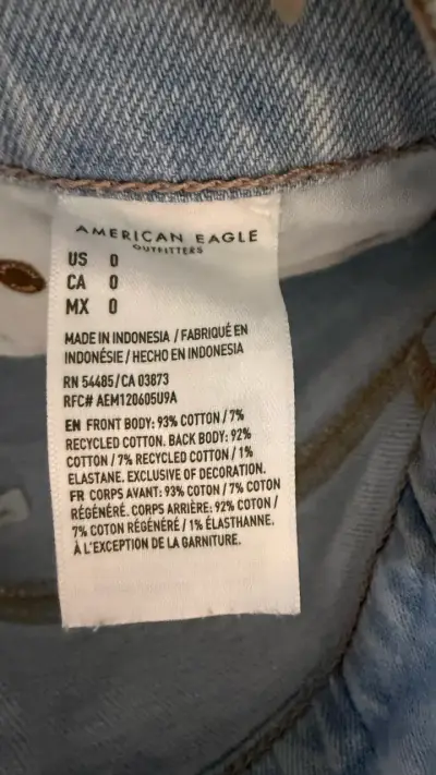 Shorts American eagle de mezclilla desgastados - miniatura 6