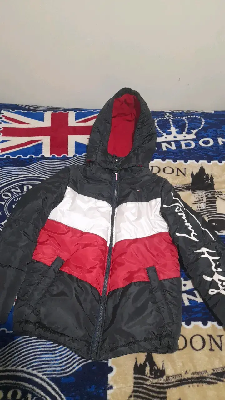 Chaqueta Tommy Hilfiger tricolor con capucha - 1