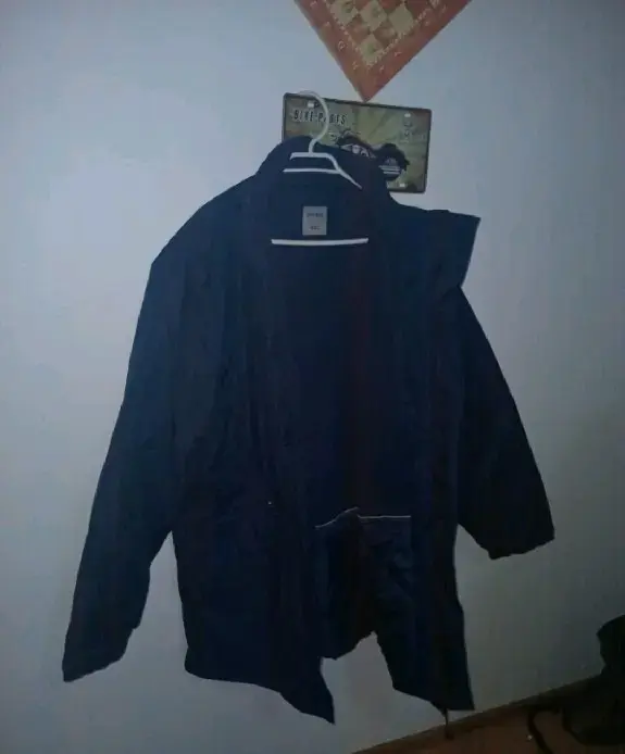 Chaqueta azul impermeable para hombre - 2