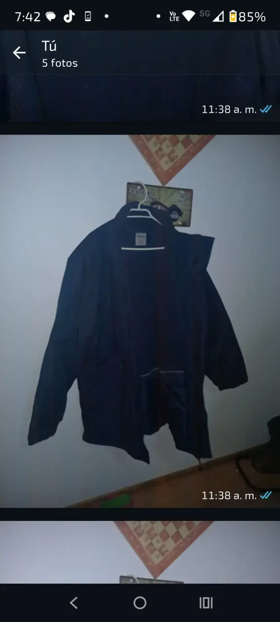 Chaqueta azul impermeable para hombre - 3