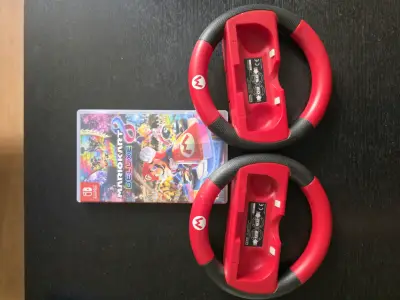 Juego Mario Kart 8 Deluxe con volantes Nintendo Switch - miniatura 1