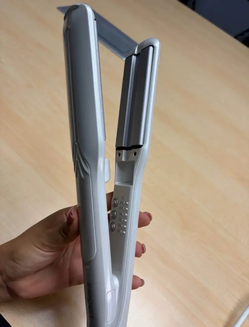 Plancha de pelo Siegen blanca a vapor infrarroja - 3