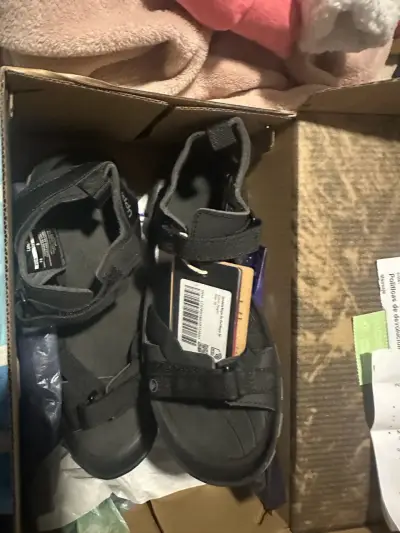 Sandalias deportivas negras para hombre - miniatura 1