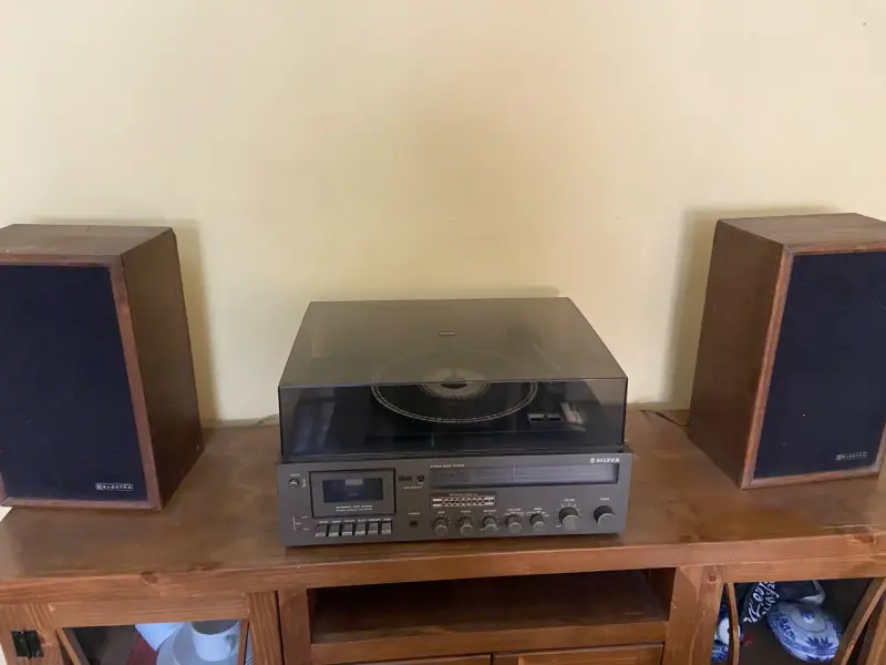 Tocadiscos vintage Kenwood con parlantes - 3