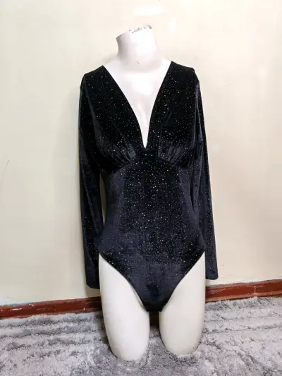 Body negro con brillos - miniatura 1