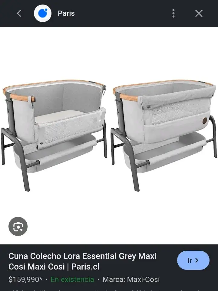 Cuna colecho Maxi-Cosi Lora Essential gris - 1