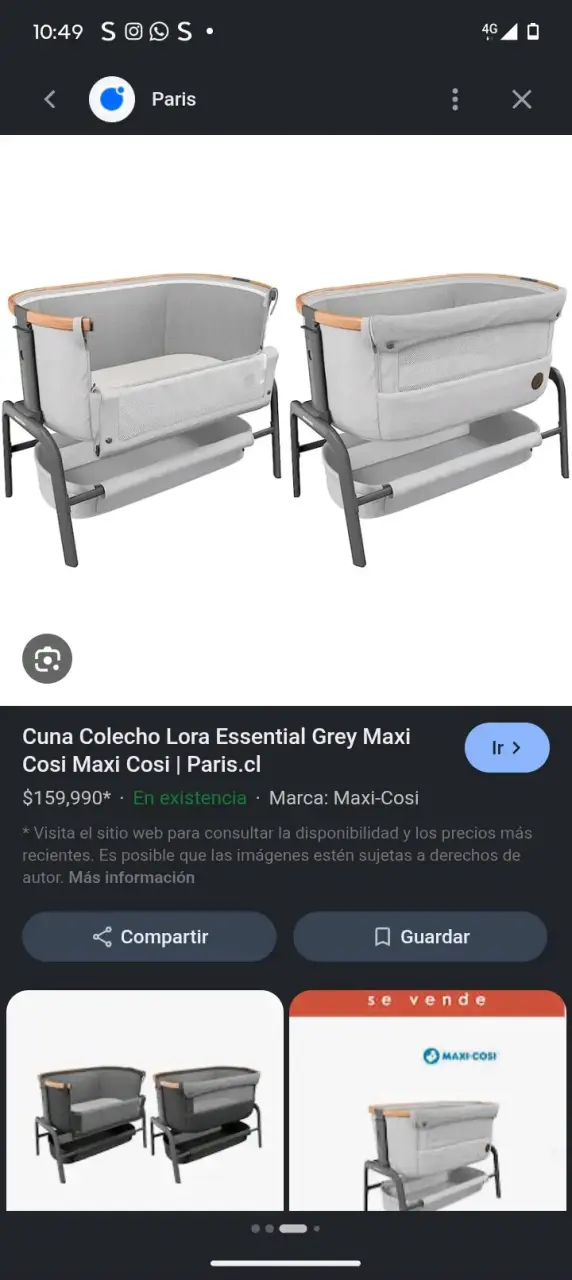 Cuna colecho Maxi-Cosi Lora Essential gris - 2