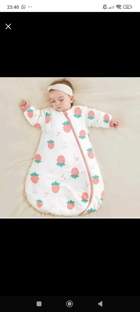 Saco de dormir termico para bebes 0-6 meses