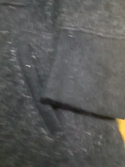 Abrigo negro de lana con cierre - miniatura 5