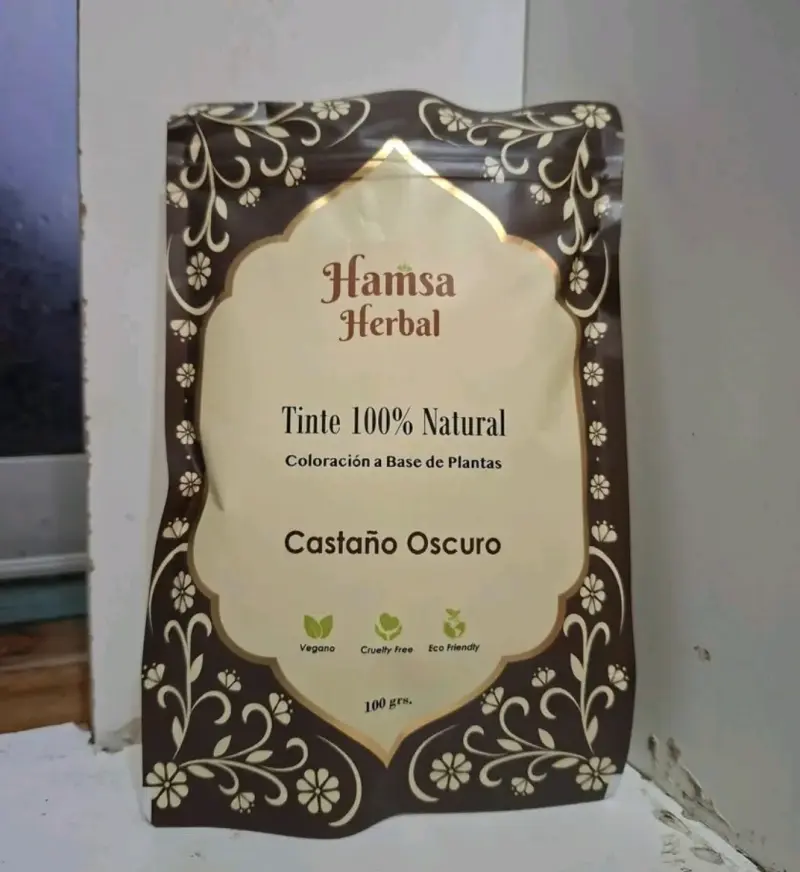 Tinte natural Hamsa Herbal castaño oscuro - 1