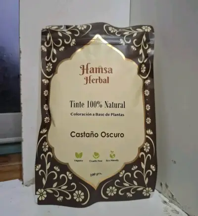 Tinte natural Hamsa Herbal castaño oscuro - miniatura 1