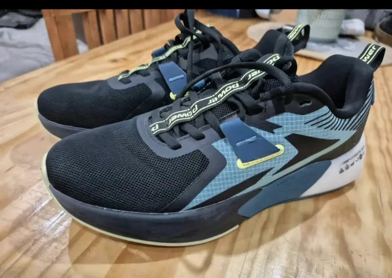 Zapatillas deportivas Power negras y azules - 1