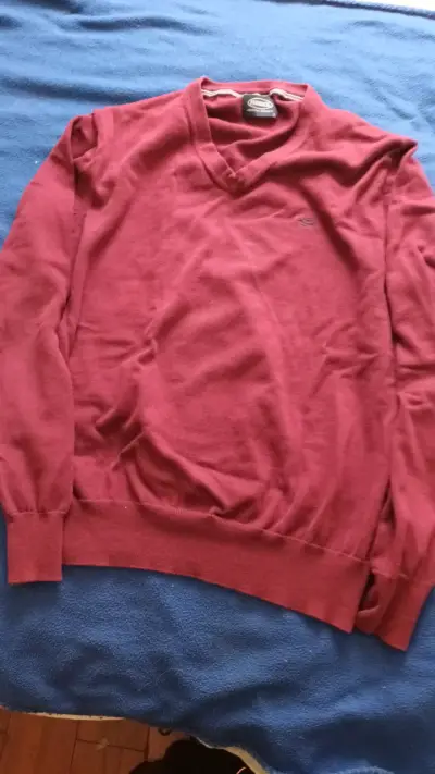 Suéter Ferouch rojo cuello en V - miniatura 3