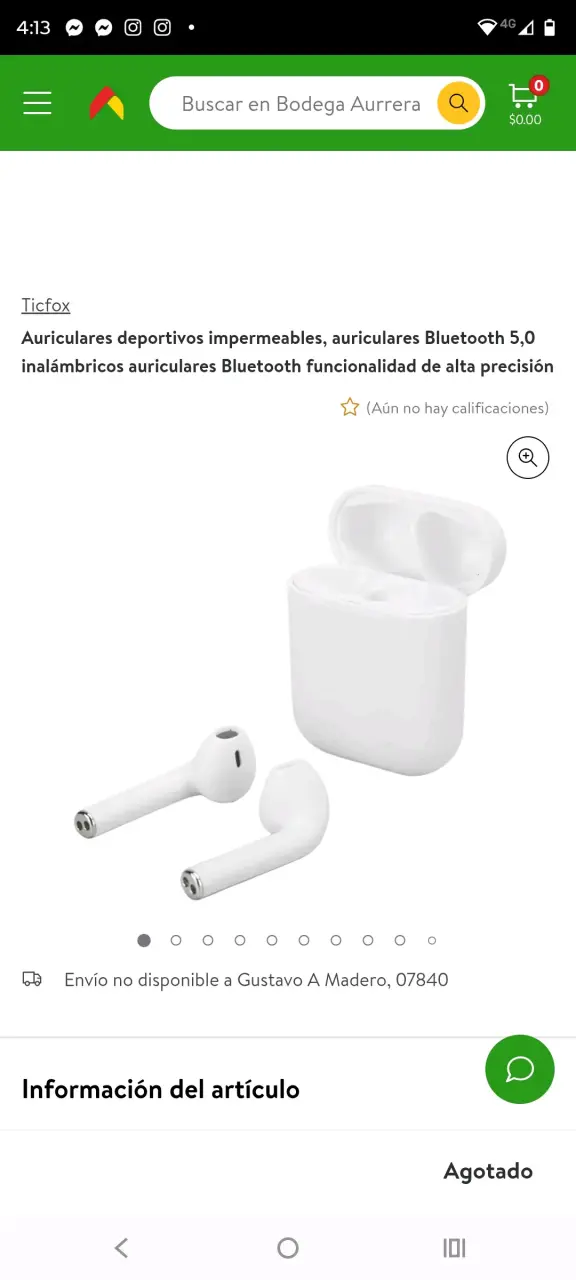 Auriculares Bluetooth 5.0 Ticfox impermeables